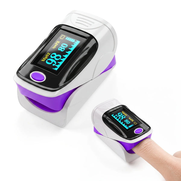 Fingertip Pulse Oximeter SpO2 Monitor With Bright Display