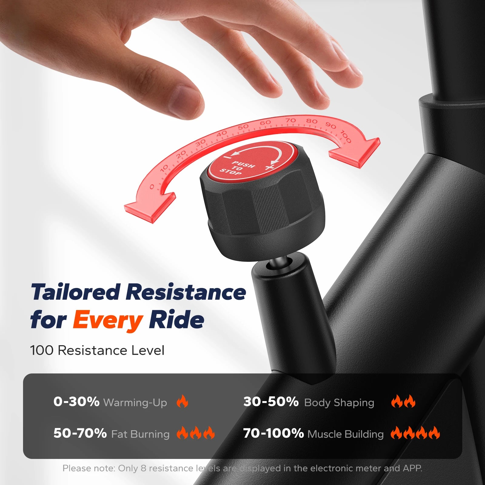Magnetic Exercise Bike With App Tablet Mount