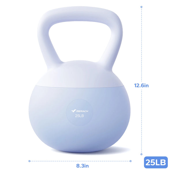 Sand Filled Quiet Kettlebell With Wide Handle
