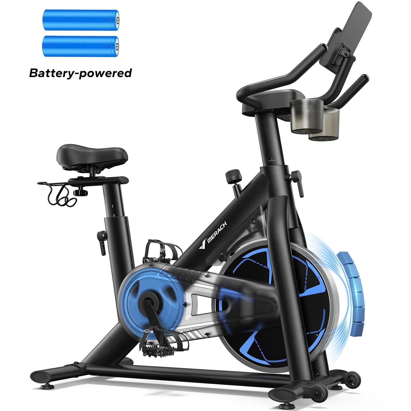 Magnetic Exercise Bike With App Tablet Mount