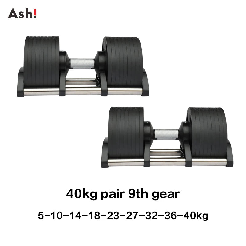 Adjustable Dumbbell Pair Up To 50kg Home Gym