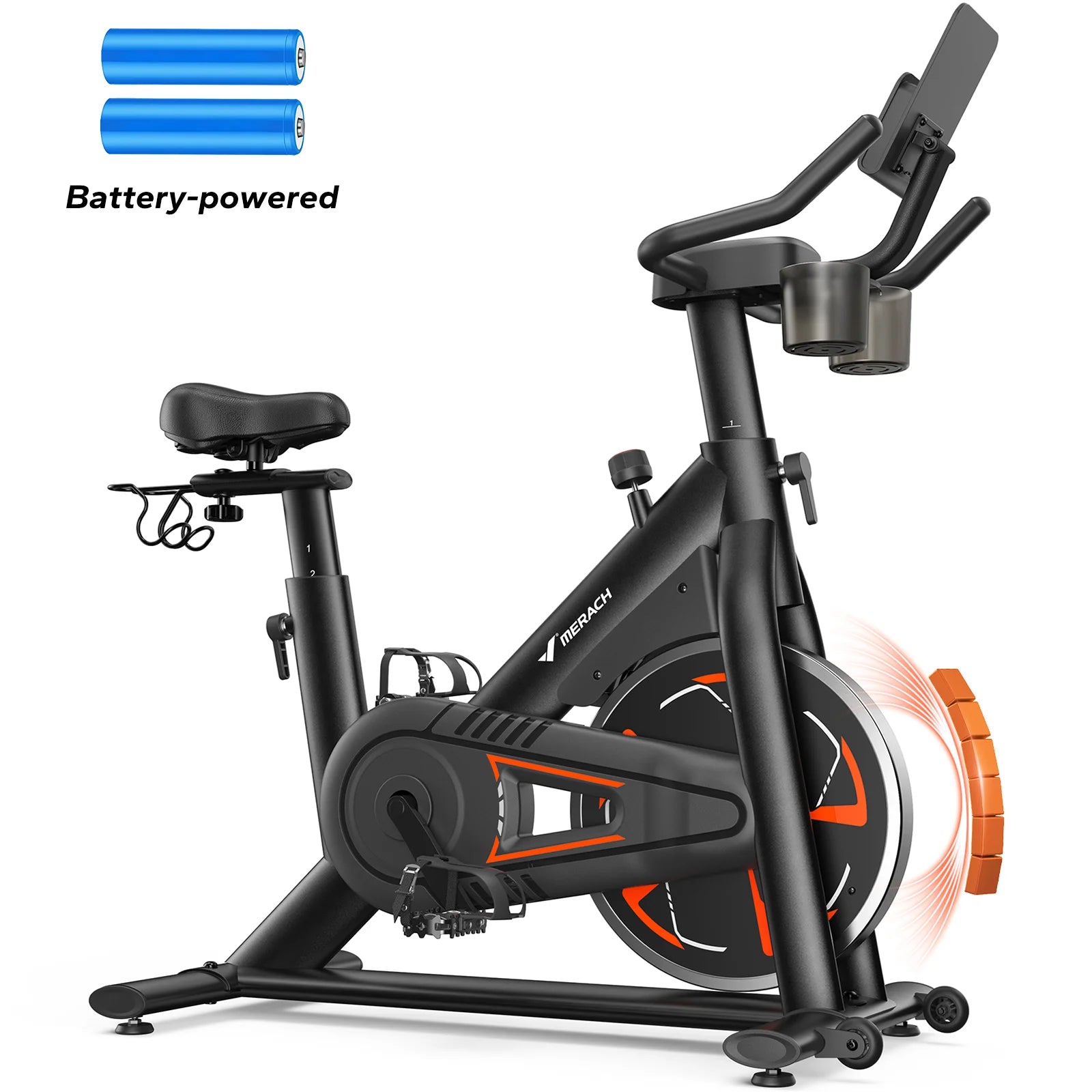 Magnetic Exercise Bike With App Tablet Mount
