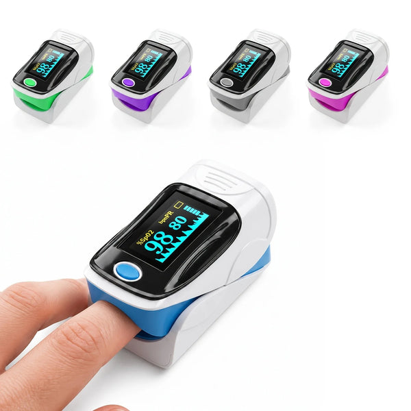 Fingertip Pulse Oximeter SpO2 Monitor With Bright Display