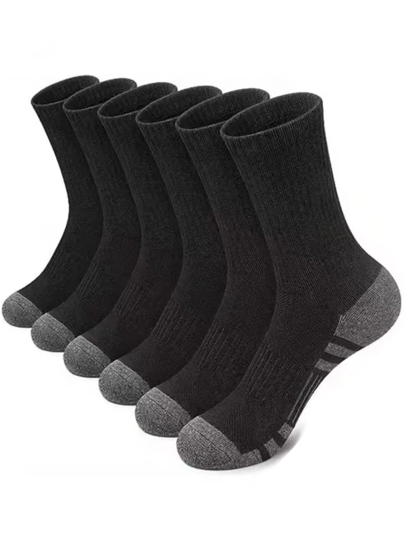 Men's 12 Pair Outdoor Sports Football Grip Socks