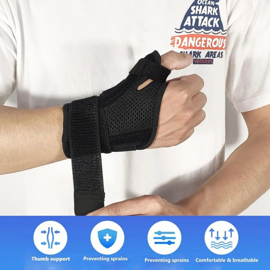 Adjustable Thumb Support Wrist Brace With Spica Splint