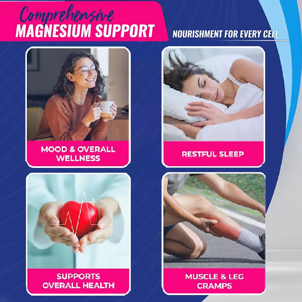 8 Element Magnesium Complex With Glycinate Citrate Malate Taurate