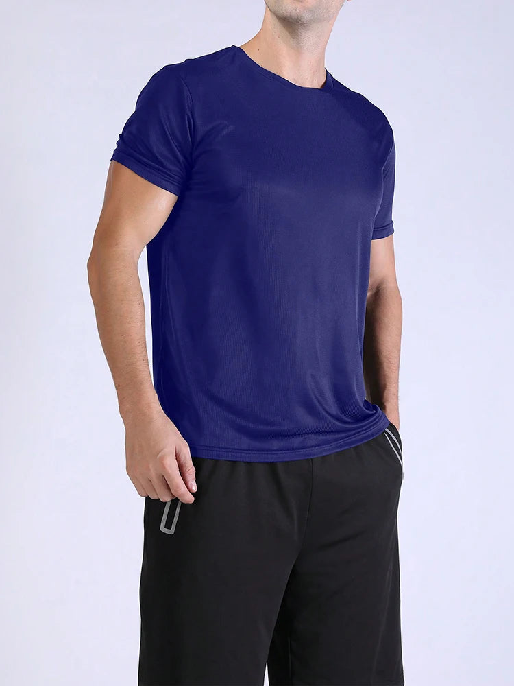 5PCS Men's Quick Dry Lightweight Fitness Sports T-Shirts