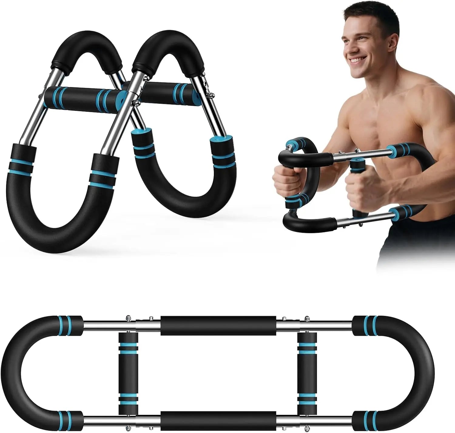 U Shape Power Twister Arm Trainer With Grips