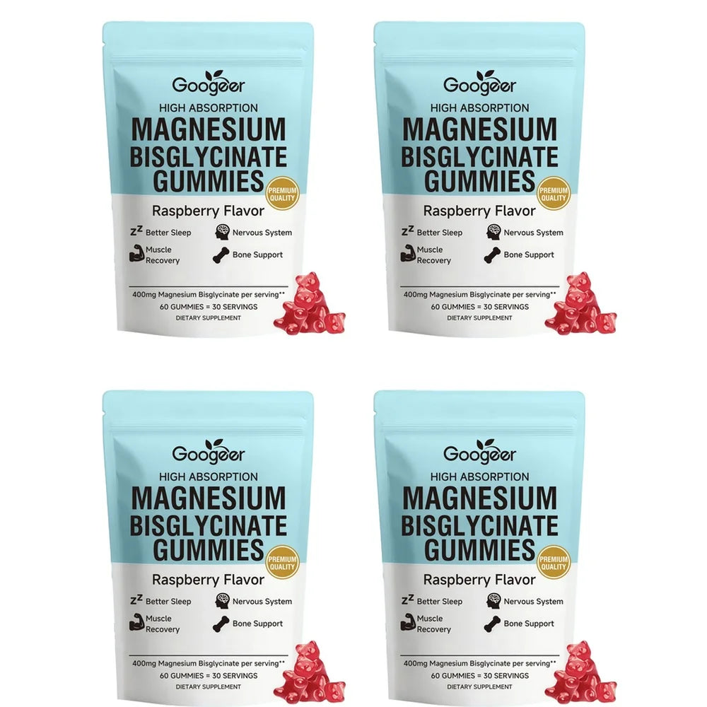 Magnesium Bisglycinate - 60 Raspberry Gummies