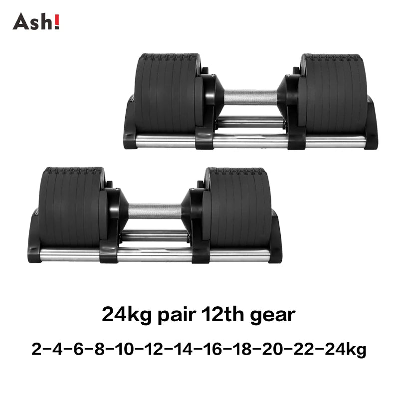 Adjustable Dumbbell Pair Up To 50kg Home Gym