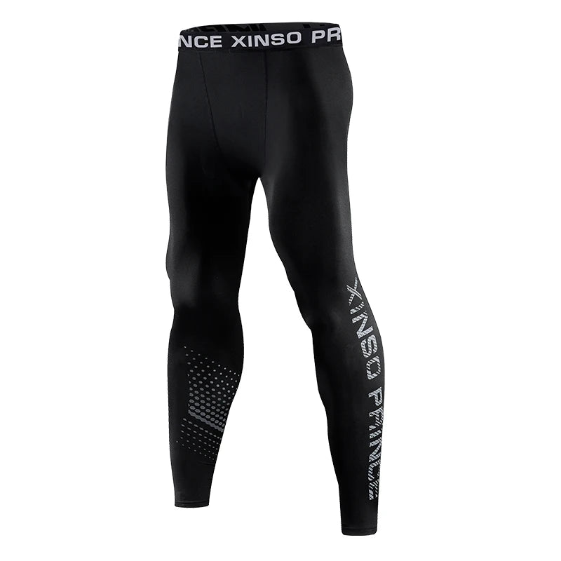 Men's Quick Dry Compression Pants For Running Workouts