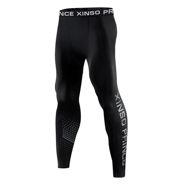 Men's Quick Dry Compression Pants For Running Workouts