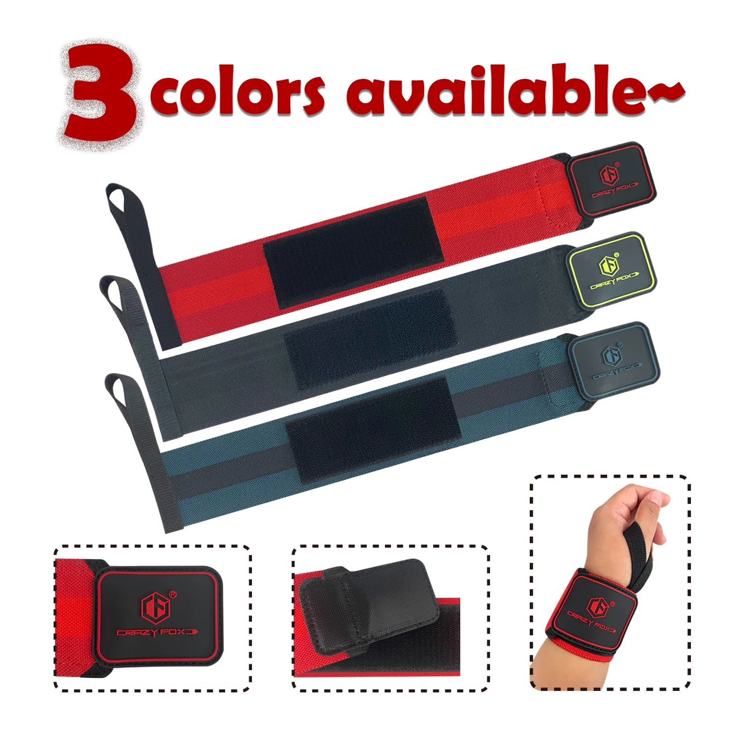 Elastic Nylon Wrist Support Wrap For Strength Training