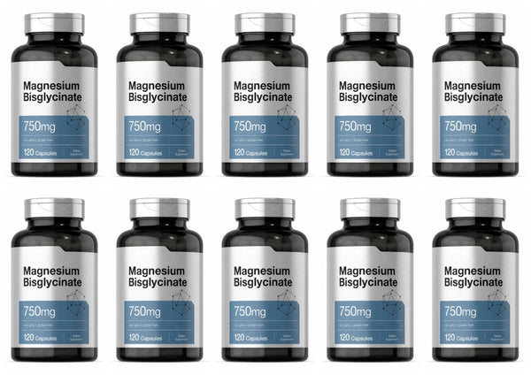 Magnesium Bisglycinate 750mg Capsules For Relaxation Bone Health