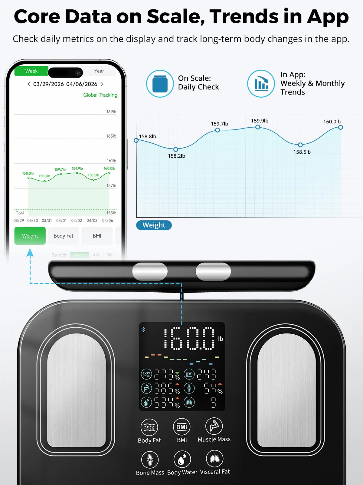Electrode Smart Body Fat Scale