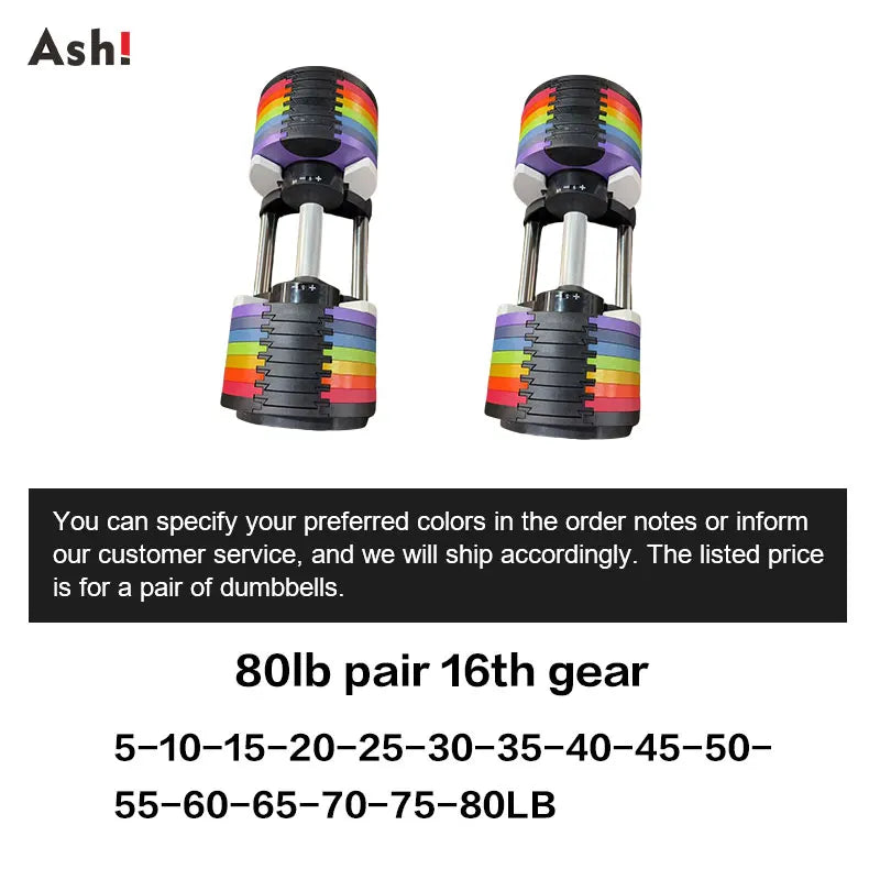 Adjustable Dumbbell Pair Up To 50kg Home Gym