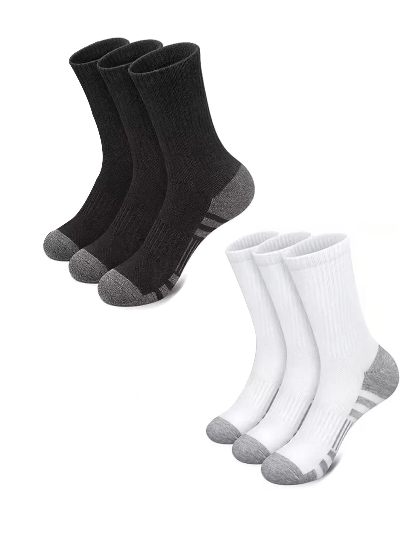 Men's 12 Pair Outdoor Sports Football Grip Socks
