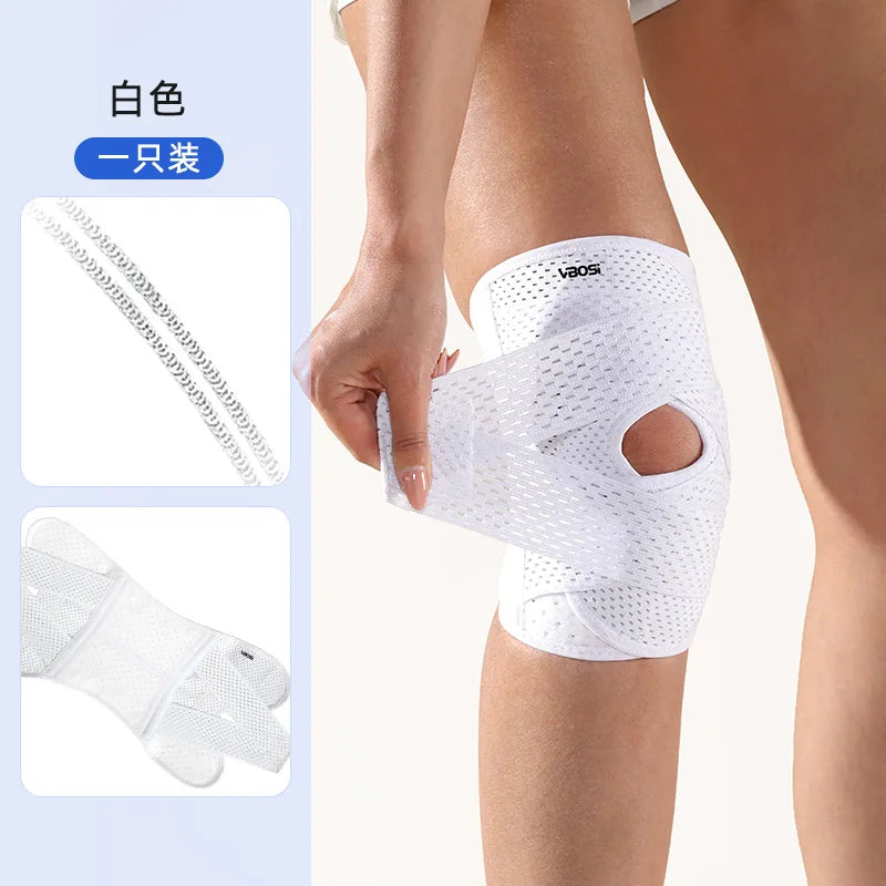 Breathable Elastic Knee Support With Spring Stays Stabilizers