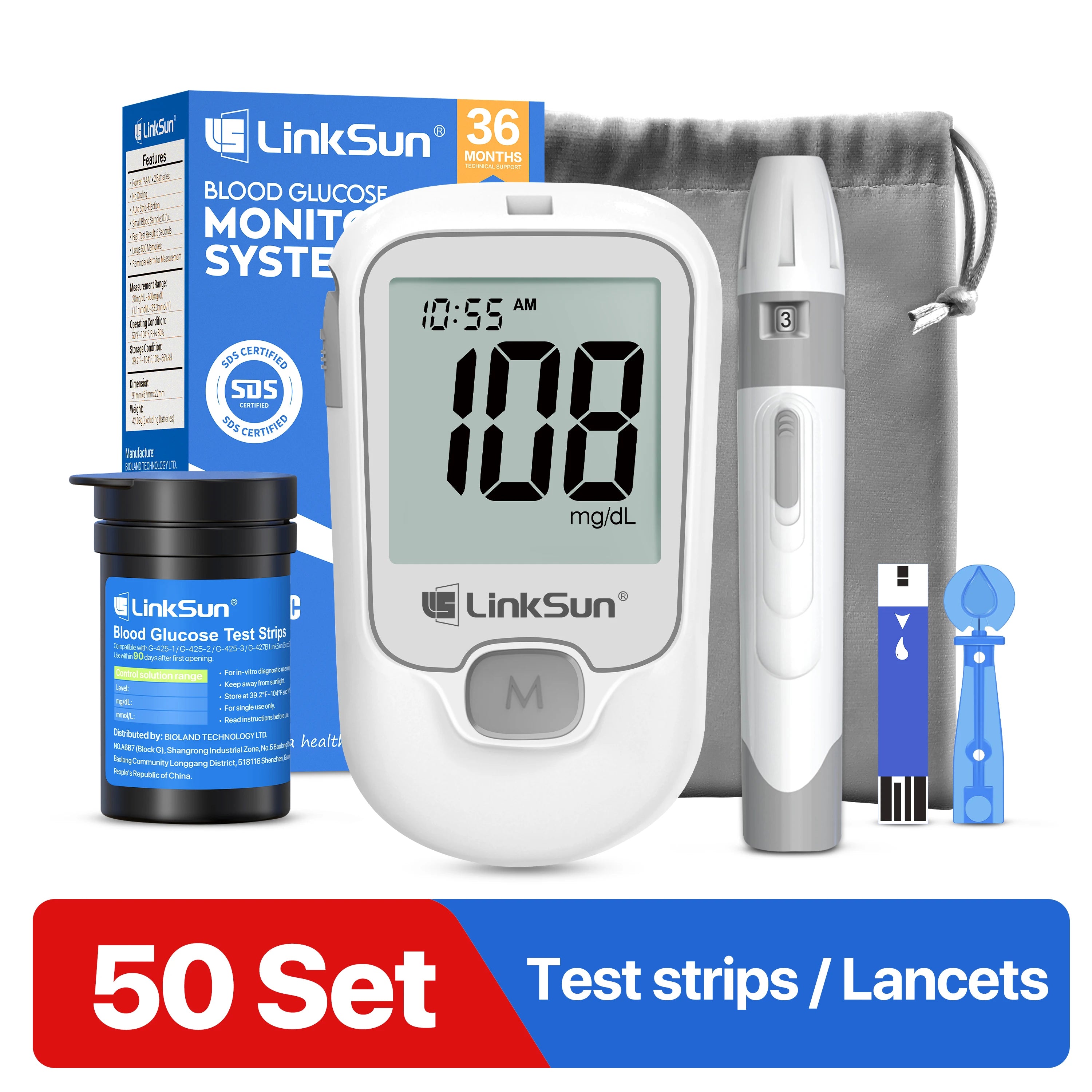 G-425-1 Blood Glucose Meter With Strips