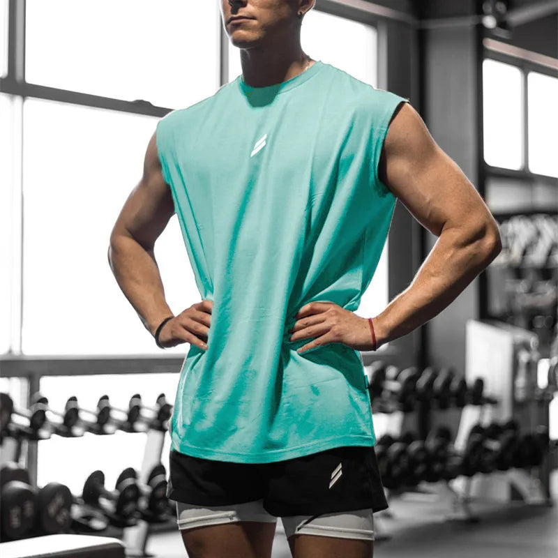 Men's Quick Dry Sleeveless Breathable Sports Training Shirt