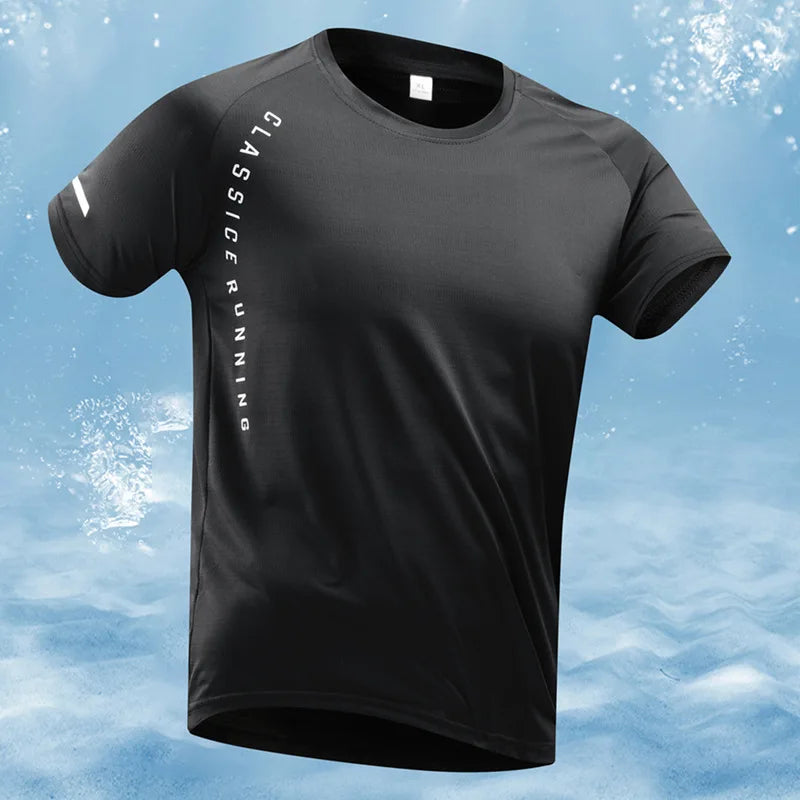 Men's Oversized Dry Fit Running Sports Training T-Shirt