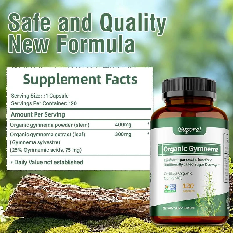 Organic Gymnema Non GMO Supplement For Digestive Wellness