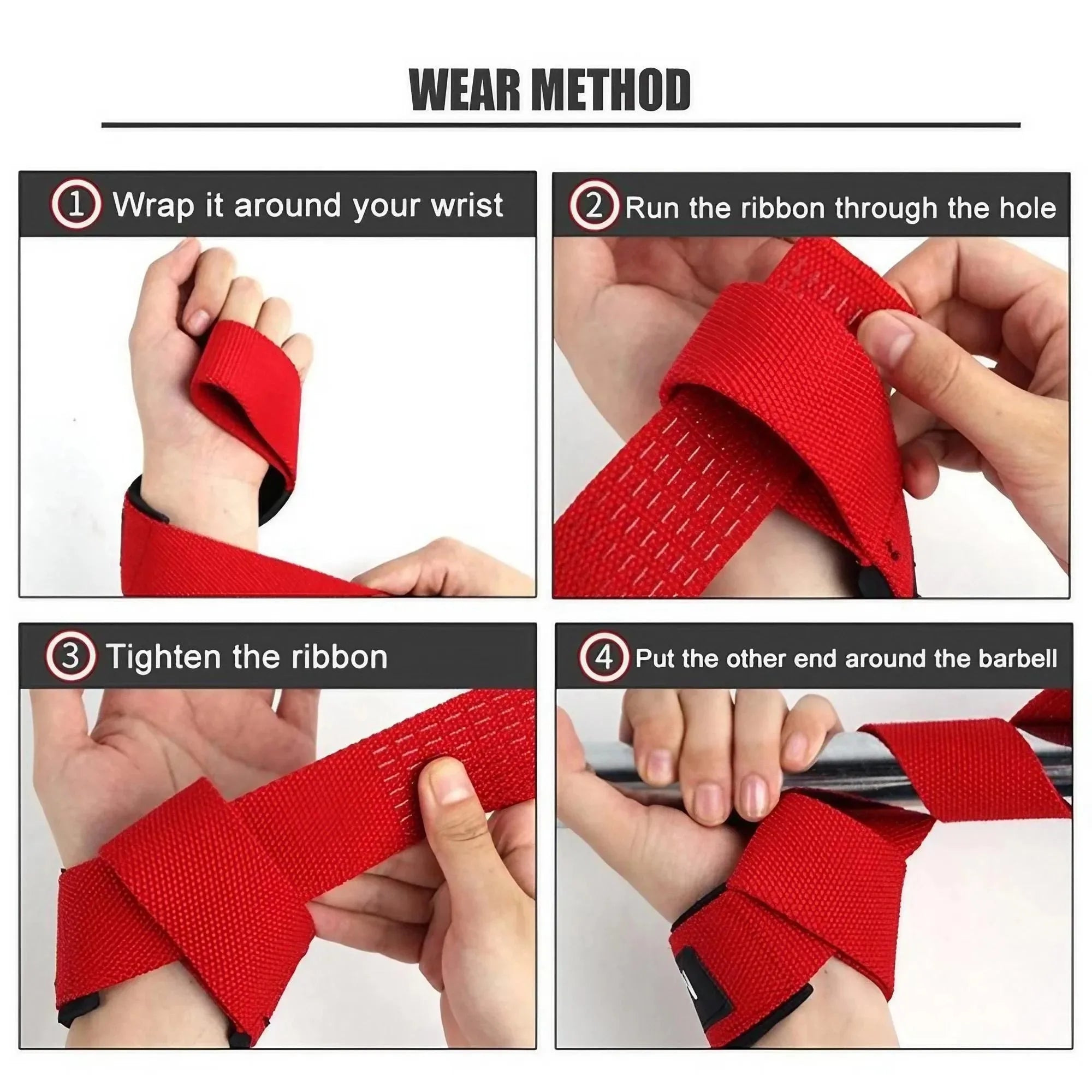 Heavy Duty Cotton Wrist Lifting Straps With Padding