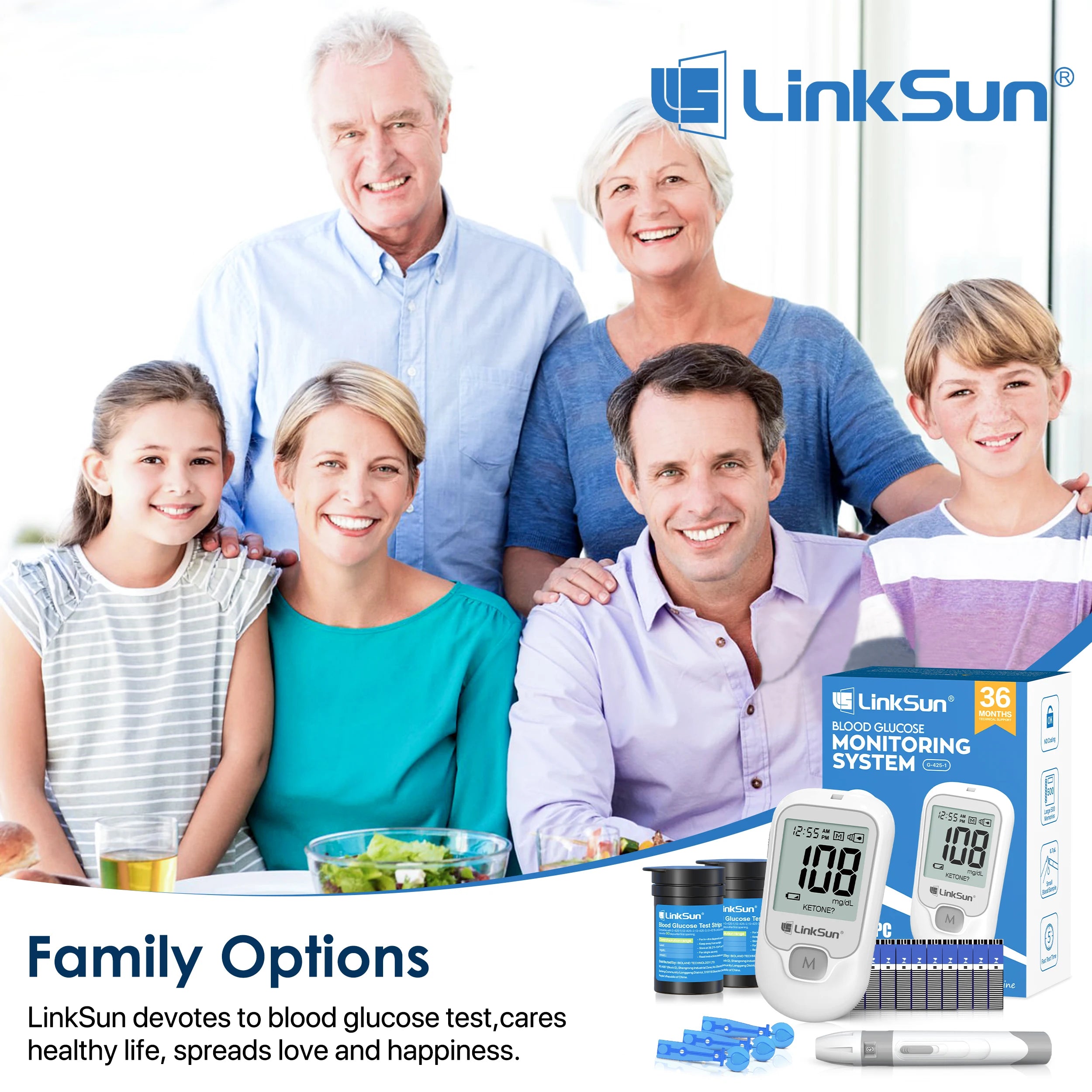 G-425-1 Blood Glucose Meter With Strips