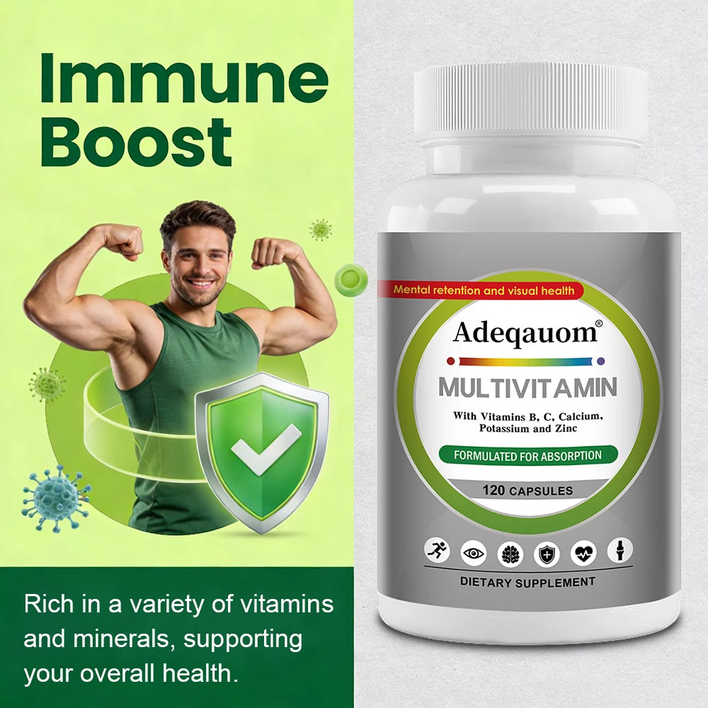 Comprehensive Multivitamin For Daily Immunity Energy Hair Wellness