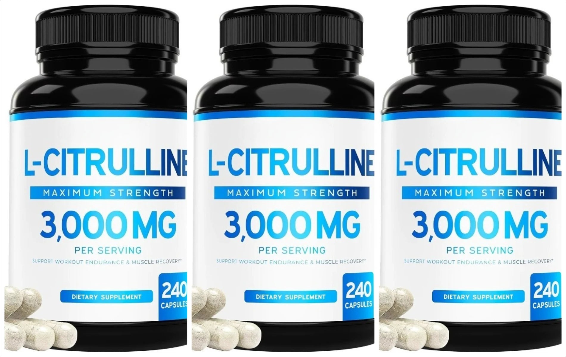 L Citrulline 3000mg Vegan Supplement For Workout Recovery