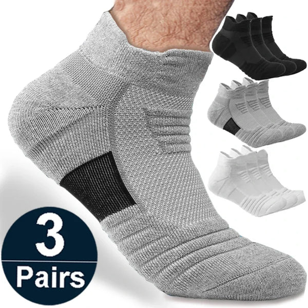 Anti Slip Cotton Sports Socks For Soccer Basketball