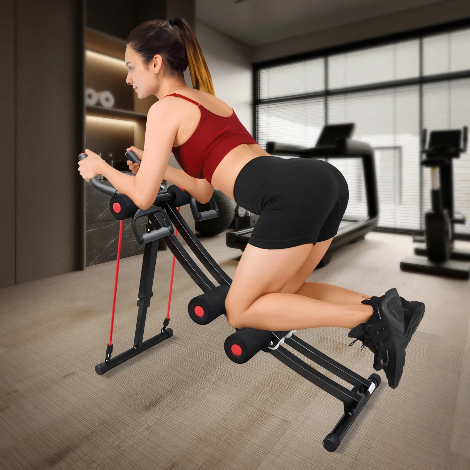 Foldable Ab Machine With LCD Display