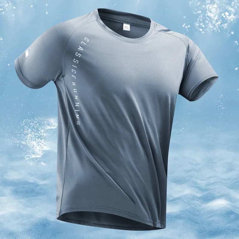 Men's Oversized Dry Fit Running Sports Training T-Shirt