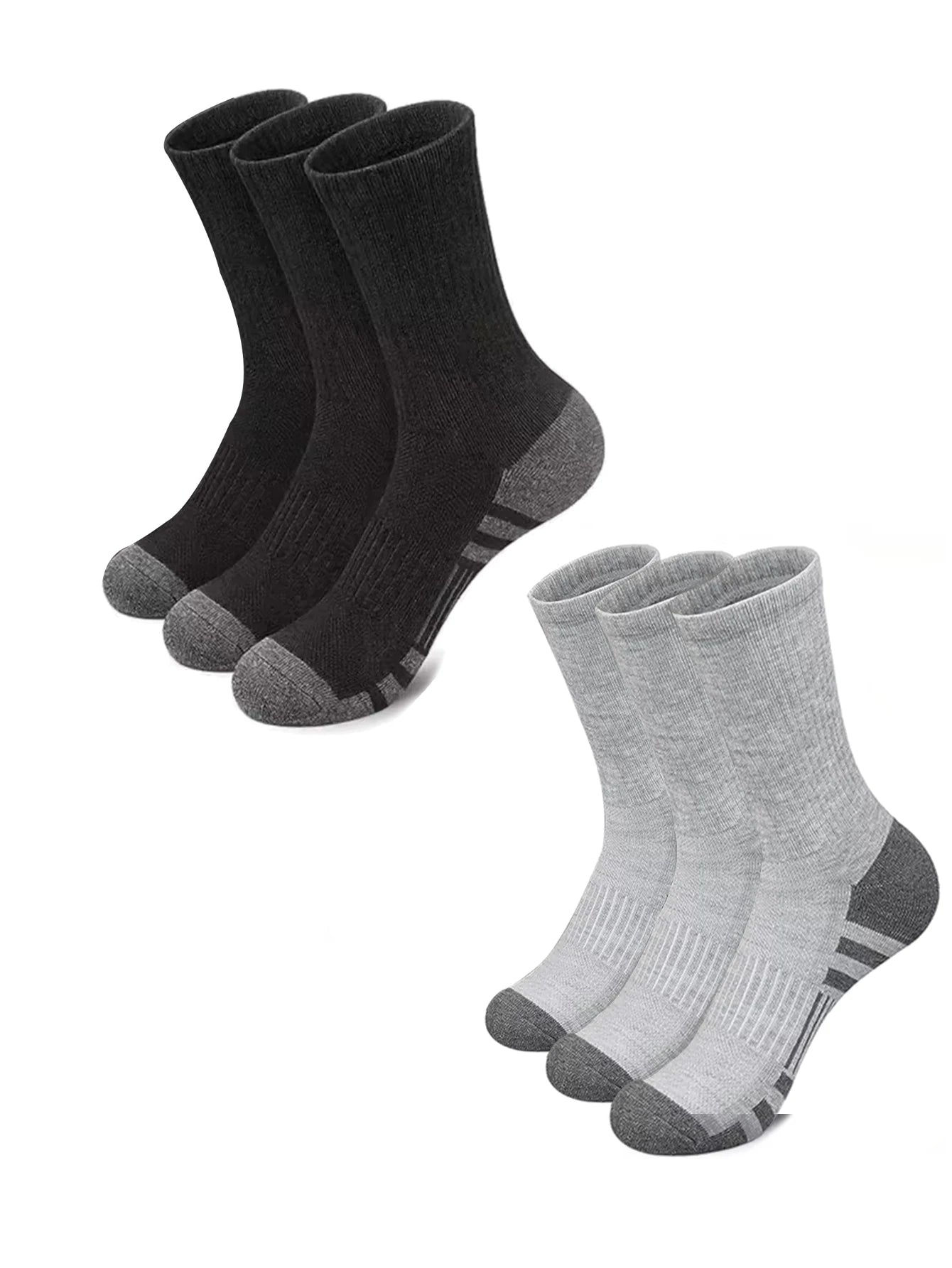 Men's 12 Pair Outdoor Sports Football Grip Socks