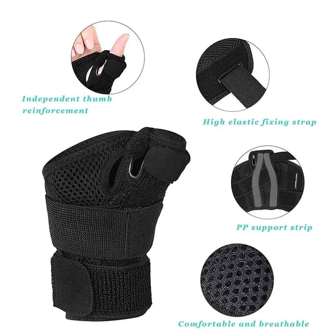 Adjustable Thumb Support Wrist Brace With Spica Splint