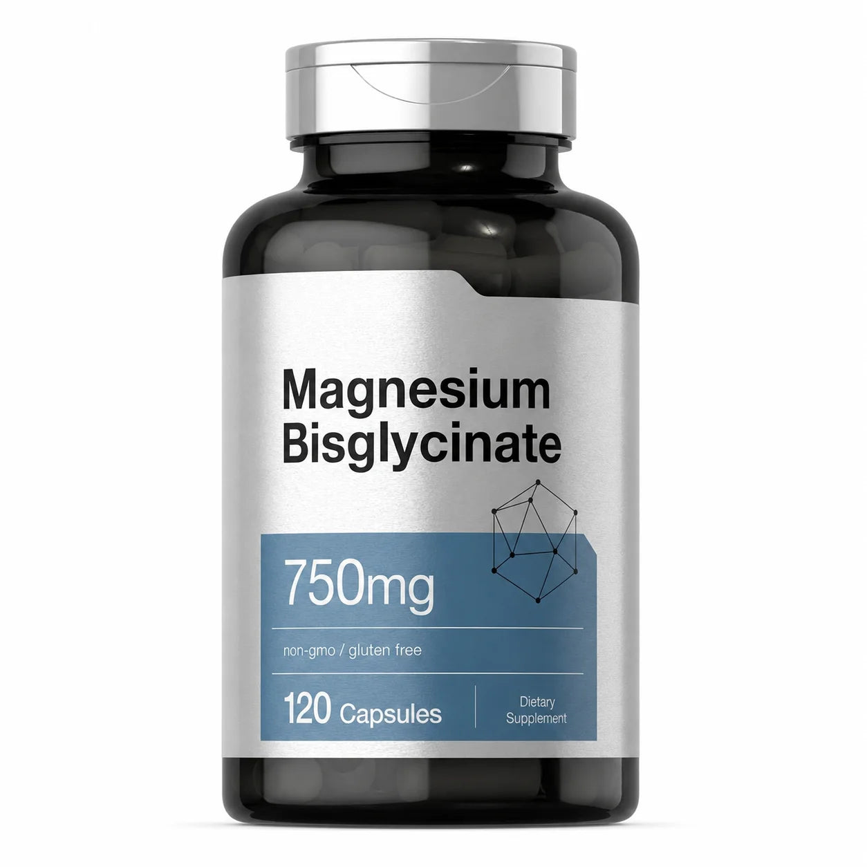 Magnesium Bisglycinate 750mg Capsules For Relaxation Bone Health