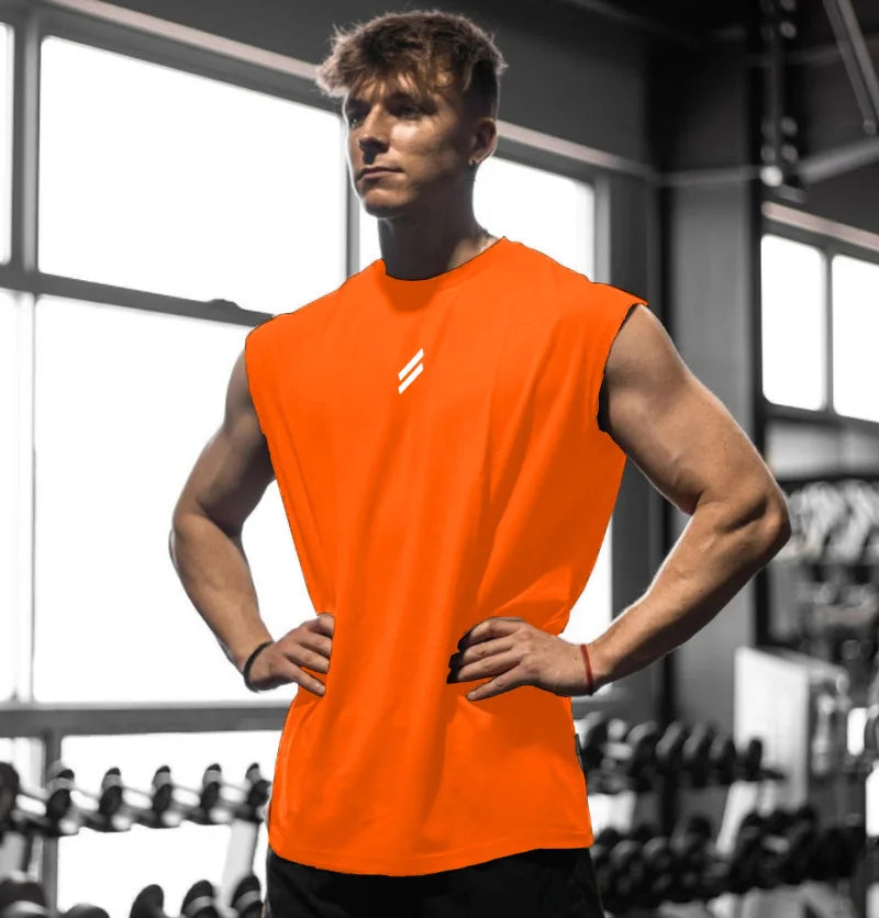 Men's Quick Dry Sleeveless Breathable Sports Training Shirt