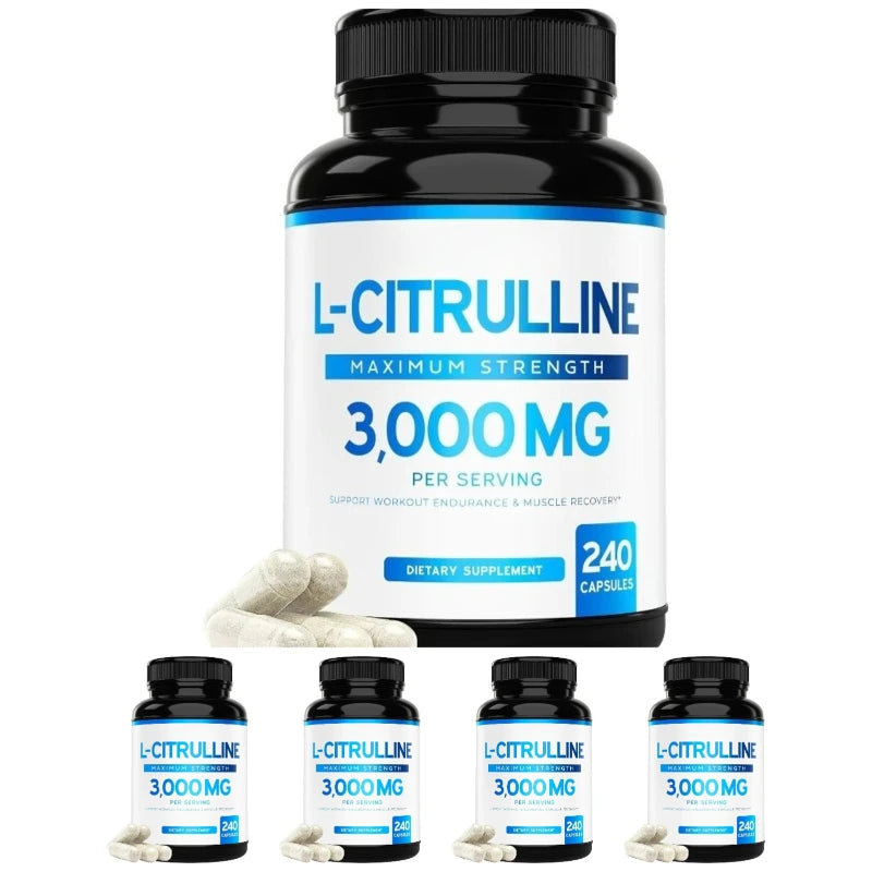 L Citrulline 3000mg Vegan Supplement For Workout Recovery