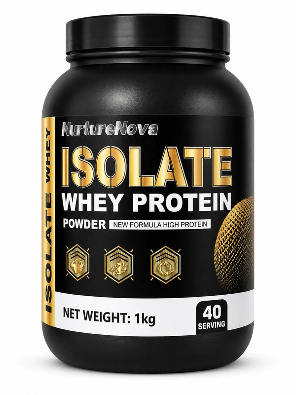 1kg Whey Protein Isolate Powder Vanilla 40 Servings