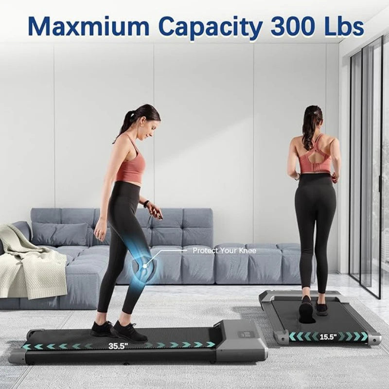 300lb 2.5HP 2 In 1 Home Treadmill Machine