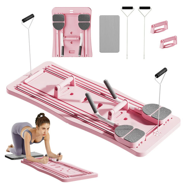 Foldable Multifunctional Home Workout Board With Resistance Bands