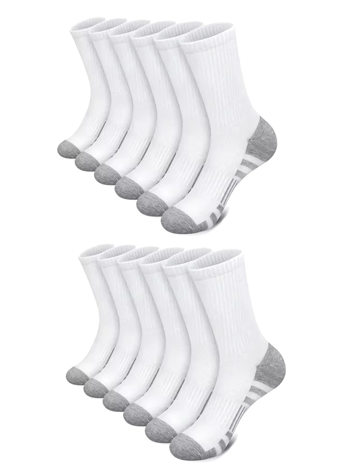 Men's 12 Pair Outdoor Sports Football Grip Socks