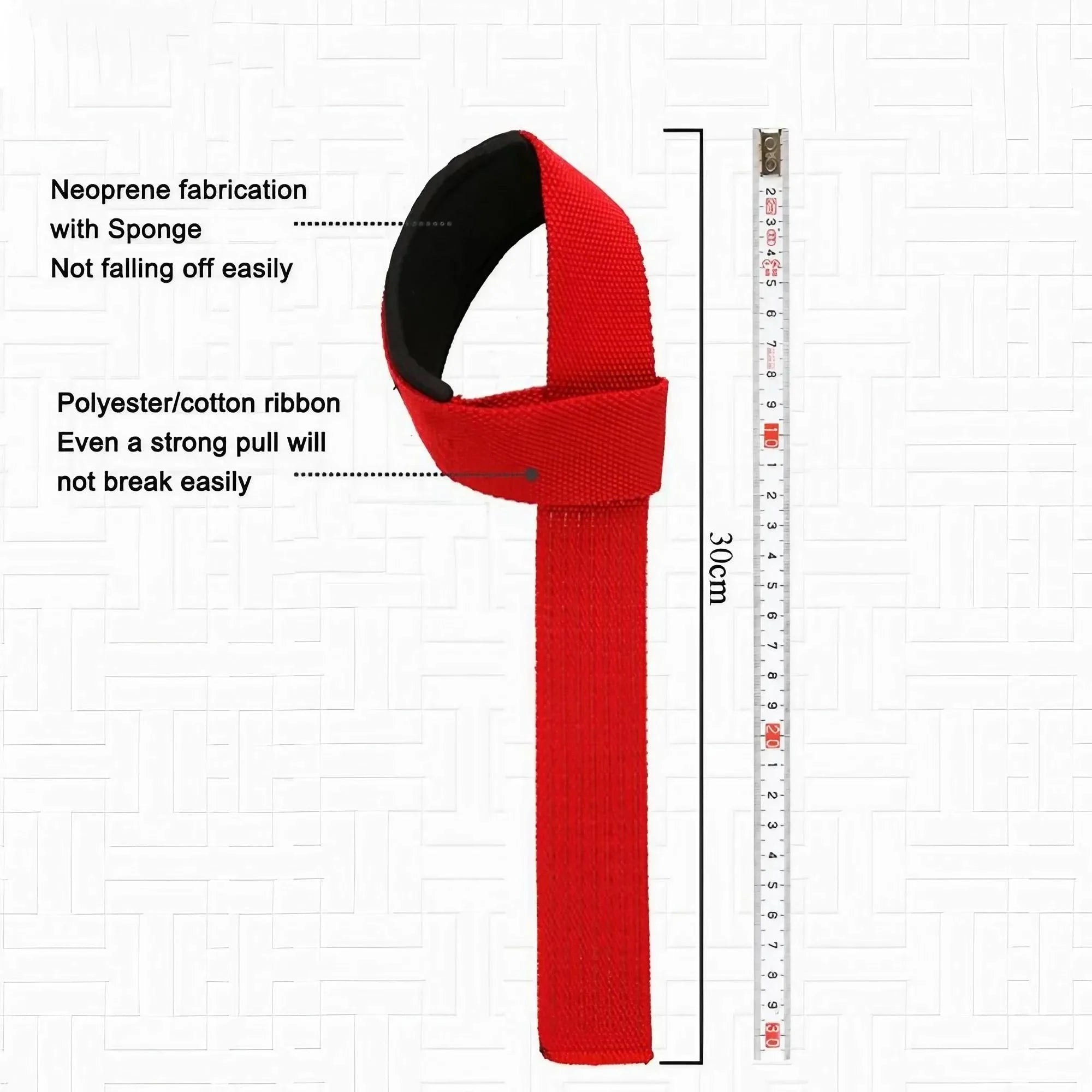 Heavy Duty Cotton Wrist Lifting Straps With Padding