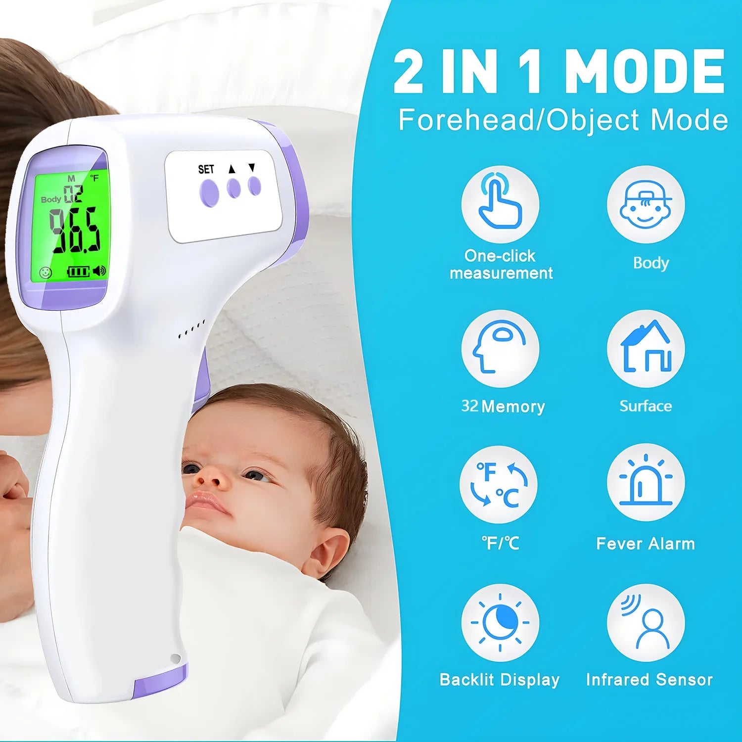 Digital Infrared Non Contact Ear Body Thermometer