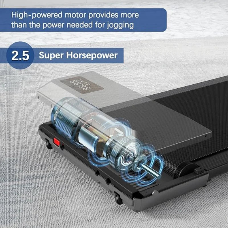 300lb 2.5HP 2 In 1 Home Treadmill Machine