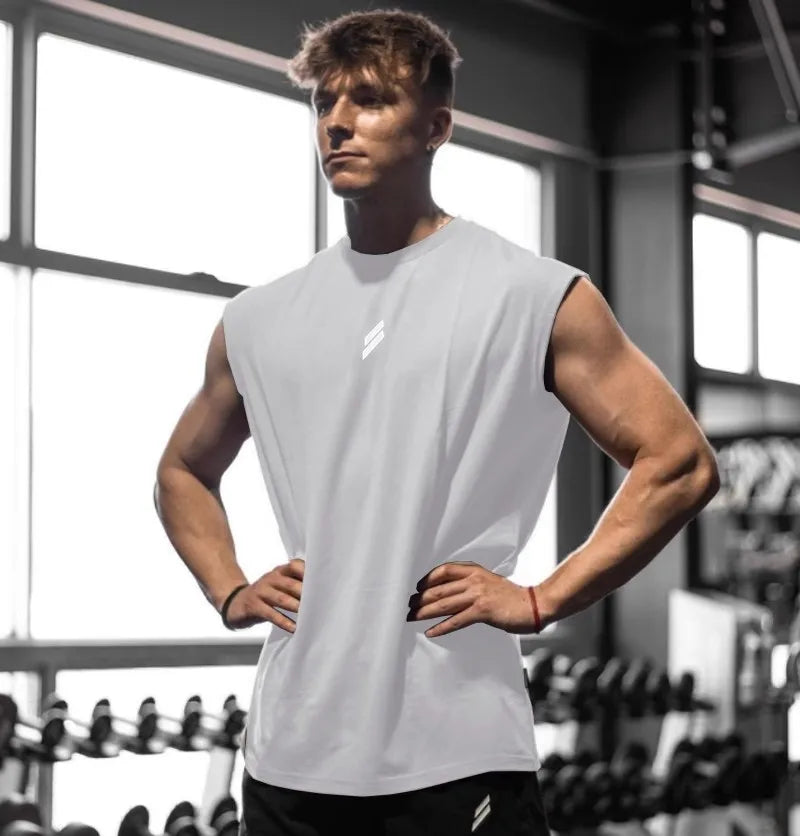 Men's Quick Dry Sleeveless Breathable Sports Training Shirt