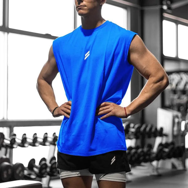 Men's Quick Dry Sleeveless Breathable Sports Training Shirt