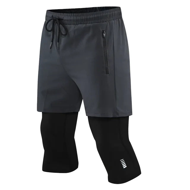 Men's 2 In 1 Quick Dry Sports Pants