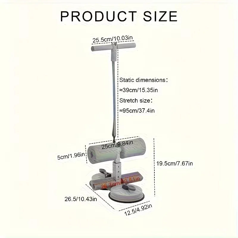 Multifunctional Home Sit Up Trainer With Ab Roller