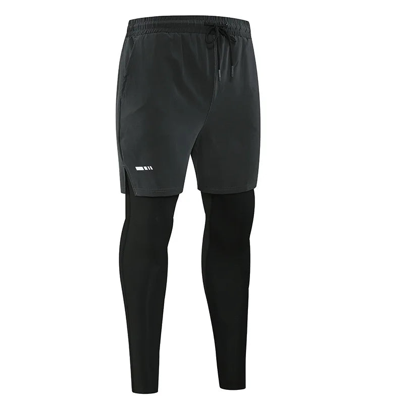 Men's Quick Dry Compression Pants For Running Cycling